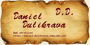 Daniel Dulikrava vizit kartica